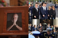 Στιγμιότυπα από την κηδεία του Διονύση Σαββόπουλου