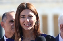 Η υπουργός Παιδείας, Σοφία Ζαχαράκη 