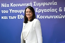 Η υπουργός Εργασίας και Κοινωνικής Ασφάλισης, Νίκη Κεραμέως 