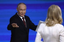 Ο Βλαντιμίρ Πούτιν στην ετήσια συνέντευξη Τύπου στη Μόσχα της Ρωσίας