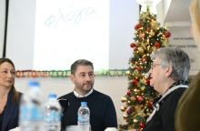 Τον ξενώνα του Συλλόγου Γονιών Παιδιών με νεοπλασματική ασθένεια  "Φλόγα" επισκέφθηκε ο Πρόεδρος του ΠΑΣΟΚ-Κινήματος Αλλαγής, Νίκος Ανδρουλάκης