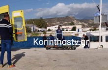 Ασθενοφόρο στον Ισθμό της Κορίνθου παραλαμβάνει τη σορό της γυναίκας που έπεσε από τη γέφυρα