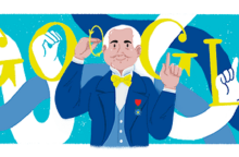 To Google Doodle για τον Ferdinand Berthier