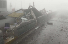 Τραγωδία στην Εγνατία: Δύο απανθρακωμένοι και τραυματίες - Νταλίκα έπεσε σε δύο ΙΧ στα διόδια του Πολύμυλου