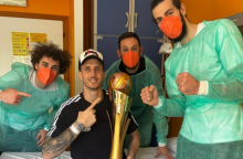 Απών από το γήπεδο, αλλά όχι μόνος: Οι παίχτες της Βίρτους Μπολόνια δεν ξέχασαν τον Πολονάρα