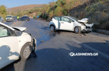 Kαραμπόλα τριών οχημάτων στον ΒΟΑΚ - Δύο τραυματίες, μεταφέρθηκαν στο Γενικό Νοσοκομείο Χανίων