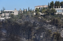 Καμένη έκταση από τη φωτιά στο Κρανίδι