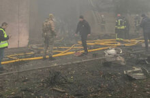 Ελικόπτερο έπεσε κοντά σε παιδικό σταθμό στο Κίεβο