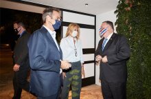 Ο Μάικ Πομπέο με τον Κυριάκο Μητσοτάκη