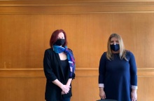 Συνάντηση της Μαρίας Συρεγγέλα με την Ξένια Μπουζαρανίδου 