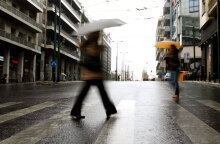 Η κακοκαιρία EVA επηρεάζει και την Αττική σήμερα με βροχές