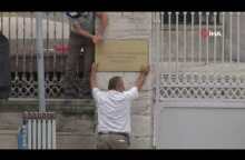 Ayasofya Camii’nde o tabelalar kaldırıldı