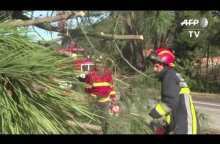 'Zombie' Storm Leslie Smashes Into Portugal