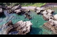 Η παραλία- πισίνα δίπλα στην Εθνική Οδό Greece Drone Pool Beach