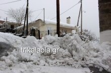 Χιόνια πολλά χιονόπτωση Στουρναραίϊκα Πύλης Τρικάλων διαδρομή Τρικάλων Άρτας Τρίτη 18-12-2018