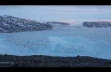NYU Scientists Capture 4-mile Iceberg Breaking in Greenland