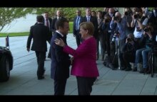 Emmanuel Macron rencontre Angela Merkel à Berlin