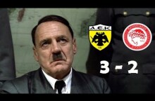 Ο Χίτλερ μαθαίνει για το 3-2 της ΑΕΚ με τον Ολυμπιακό !! ( HD )