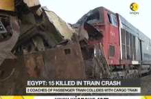 Egypt: 15 killed and 40  injured in train crash