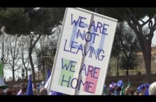 British nationals join pro-EU demonstration