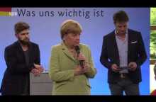 Ungekürzt: Angela Merkel konfrontiert mit weinendem Flüchtlingsmädchen (NDR)