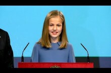 Spain's Princess Leonor performs first public reading