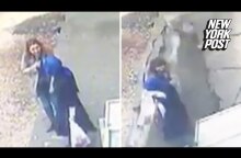 Collapsing sidewalk swallows two women whole