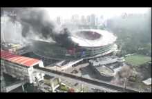 Fire Rages Through Shanghai Shenhua's Hongkou Stadium