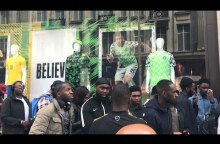Fans Queue For Nigeria World Cup Kit On Oxford Street