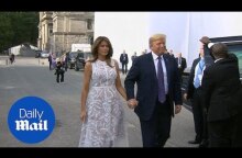 Trump and Melania join world leaders for Brussels cocktail party