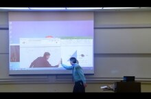 Math Professor Fixes Projector Screen (April Fools Prank)