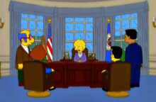 Lisa Simpson calls Donald Trump Presidency, Increased Debt