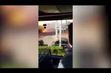 Rieti, esplosione in un distributore sulla Salaria: la cisterna in fiamme