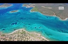 Ο απέραντος τιρκουάζ παράδεισος Πεταλιοί Εύβοιας Tropical Paradise Petalioi, Drone Greece