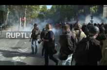 France: Police and protesters battle in Paris during Labour reforms demo