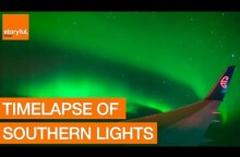 Stunning Time-Lapse Shows Southern Lights From NZ Charter Flight