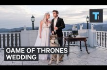 This Game of Thrones​-themed wedding had its own direwolf