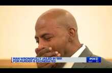 Man wrongly jailed for murder as teen in 1991 is exonerated