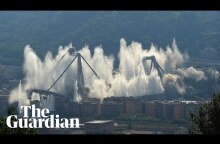 Genoa: remaining structure of Morandi Bridge demolished