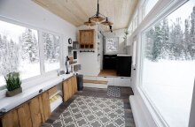 Open Concept Modern Tiny House with Elevator Bed #anawhite
