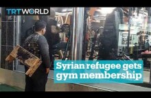 Syrian refugee gets free lifetime gym membership