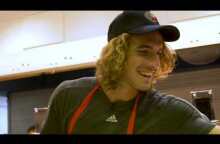 Stefanos Tsitsipas learns the art of making sushi donuts