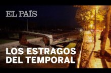 Las imágenes del paso del temporal por el noreste
