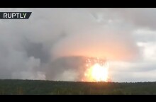 ‘Nuke-like’ explosion at ammo depot in Russia’s Krasnoyarsk region