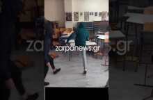 Φθορές σε θρανία και καρέκλες σε Λύκειο στα Χανιά