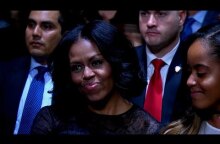 President Obama tears up praising Michelle's grit, grace and style