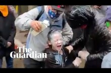 Child pepper-sprayed by police in Seattle is helped by Black Lives Matter protesters