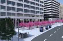 Η κάτω πλατεία Συντάγματος την Άνοιξη