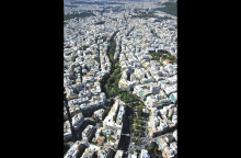 Η οδός Γεωργίου Παπανδρέου: ένα «πράσινο ποτάμι» μέσα στο τσιμέντο