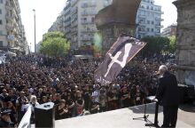 Χωρίς πολύ κόσμο το συλλαλητήριο του ΠΑΟΚ